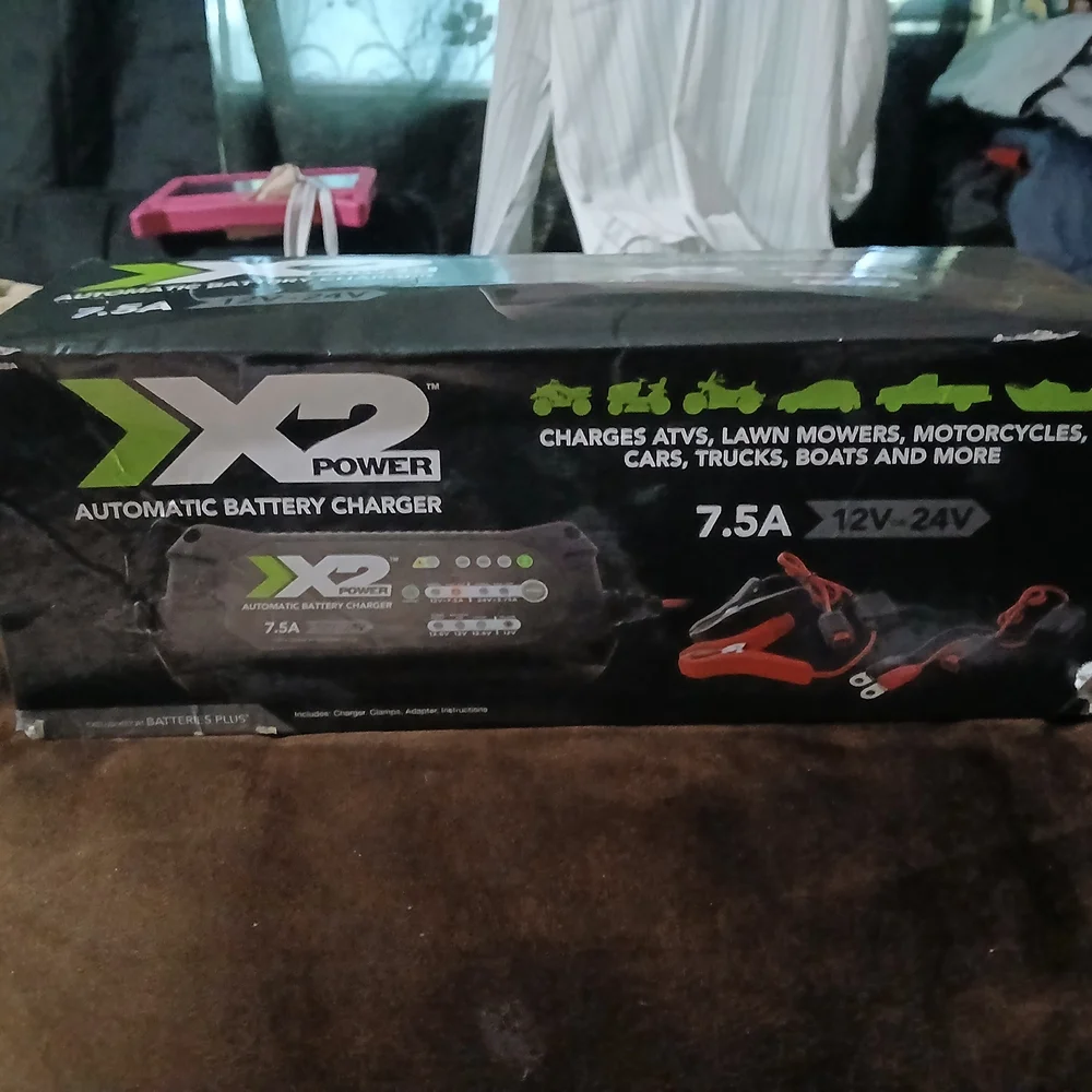 X2 Black and Green Gaming Console Charger